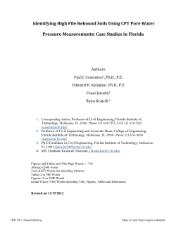 Identifying High Pile Rebound Soils Using CPT Pore Water Pressure