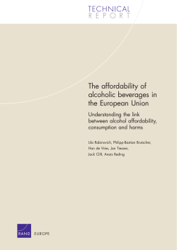 The affordability of alcoholic beverages in the European Union