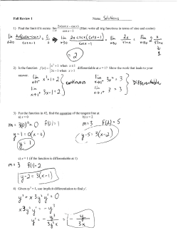 Fall Review Solutions