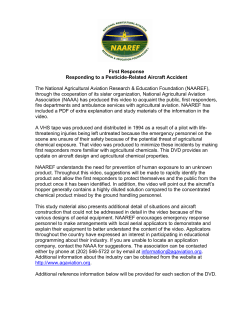 First Response Study Guide - National Agricultural Aviation