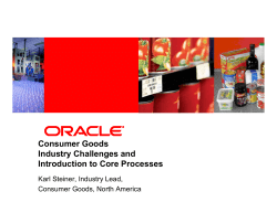 Consumer Goods Presentation