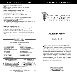 te acher`s guide te acher`s guide richard nixon