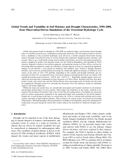 Global Trends and Variability in Soil Moisture and Drought