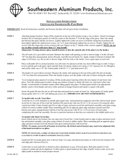 CrystalLine Frameless By-Pass Door