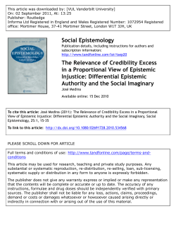 The Relevance of Credibility Excess in a Proportional View of