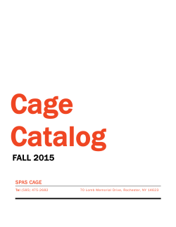 FALL 2015 - Inside CIAS