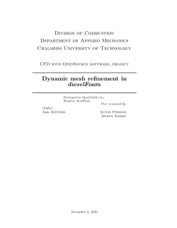 Dynamic mesh refinement in dieselFoam