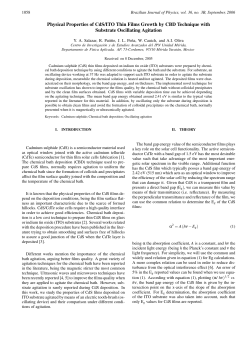 Physical Properties of CdS/ITO Thin Films Growth by CBD