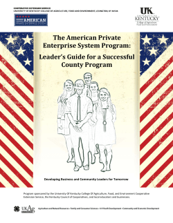 The American Private Enterprise System Program