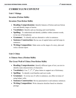 English - Silk Road International School