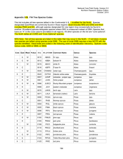 Appendix 3 - Northern Research Station