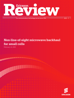 Non-line-of-sight microwave backhaul for small cells