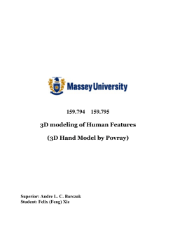 159.794 159.795 3D modeling of Human Features
