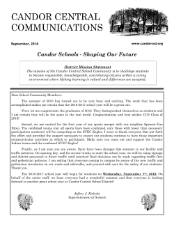 September 2016 Newsletter