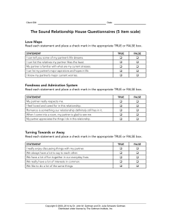 SRH Questionnaire - Peace of Mind Therapy
