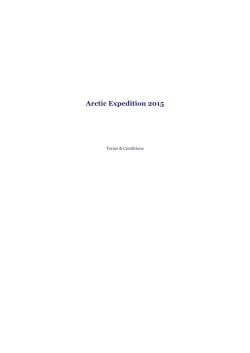 Next Generation Arctic Expedition 2015 2012
