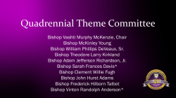 2016-2020 Quadrennial Theme and 2016 Anvil Report