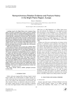 Nonsynchronous Rotation Evidence and Fracture History in the