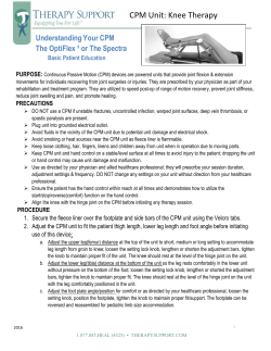 CPM - Therapy Support