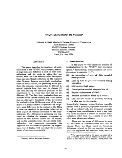 NOMINALIZATIONS IN PUNDIT