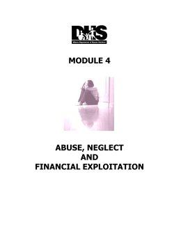 module 4 abuse, neglect and financial exploitation
