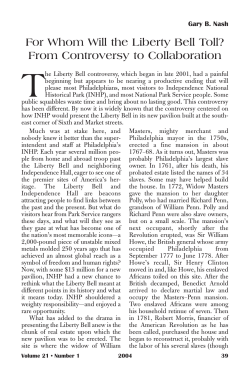 For Whom Will the Liberty Bell Toll?