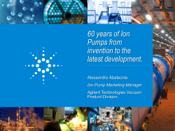 Ion Pump Marketing Manager