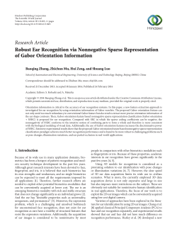Robust Ear Recognition via Nonnegative Sparse Representation of