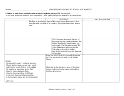 Romeo and Juliet - Act I: Scene 1 Passages