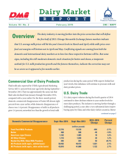 Dairy Market - National Milk Producers Federation