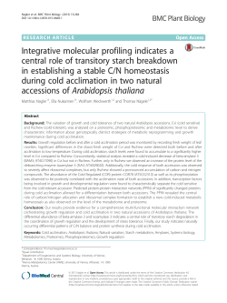 Integrative molecular profiling indicates a central role of transitory