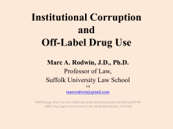 Institutional Corruption and Off