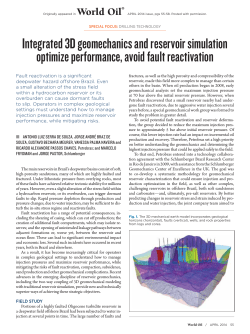 Integrated 3D Geomechanics and Reservoir