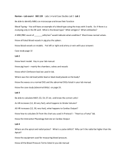 Review Sheet for Exam I