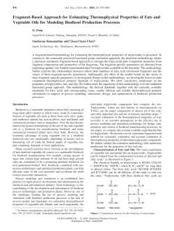 Fragment-Based Approach for Estimating Thermophysical