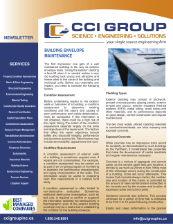 Building Envelope Maintenance