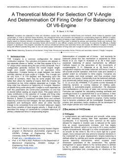 A Theoretical Model For Selection Of V