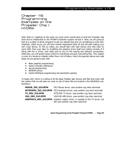 Programming Examples on the Propeller Chip