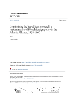 Legitimizing the "republican monarch" a reexamination of French