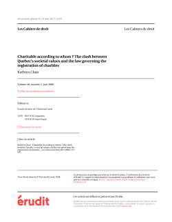 Charitable according to whom ? The clash between