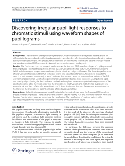 Discovering irregular pupil light responses to chromatic stimuli using