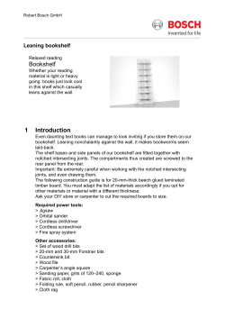 Leaning bookshelf Bookshelf - Bosch-do-it