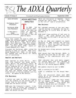 2008 ADXA 3Q - Arkansas DX Association