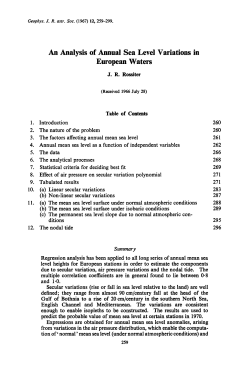 An Analysis of Annual Sea Level Variations in European Waters