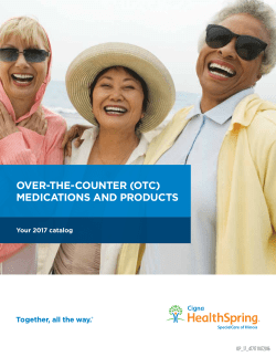 (OTC) MediCaTiOns and PrOduCTs