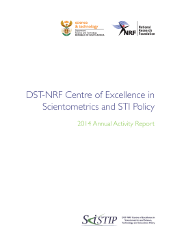 DST-NRF Centre of Excellence in Scientometrics