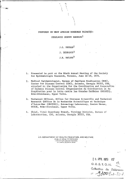 serological survey results - Horizon documentation-IRD