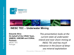 INESC TEC &ndash; Underwater Mining This presentation