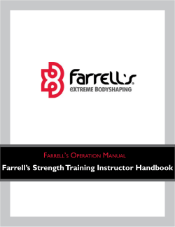 Farrell`s Strength Training Instructor Handbook