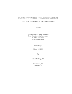 STANDING IN TWO WORLDS: SOCIAL